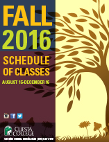 Class Schedule for 2016