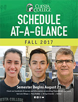 Fall 2017 Class Schedule cover